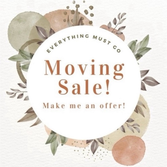 Moving Sale Announcement - Picture 1 of 1